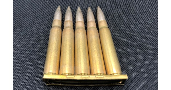 | Turkish 70rd Munitions 8mm on Bandoleer Arms Mauser & LLC Victory Surplus Clips