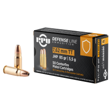 PPU 7.62x25 Tokarev - 85gr JHP- 50rd Box