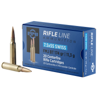 PPU 7.5x55 Swiss - 174gr FMJ - 20rds