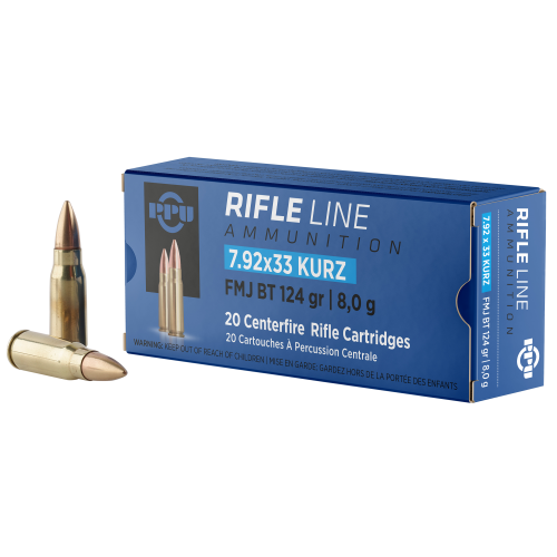 PPU 7.92x33 Kurz - 124gr FMJ - 20rds
