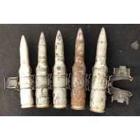 USGI Surplus 25mm Dummy Cartridges M794 - Linked Section of 5
