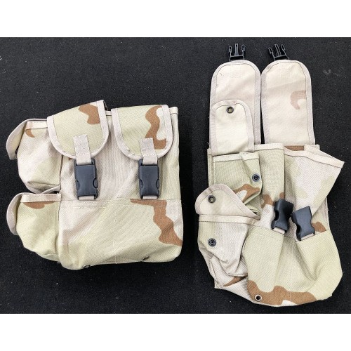 Bulgarian AK Desert Camo 4-Cell Magazine Pouch