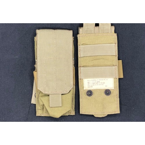 USGI Surplus Coyote MOLLE M4 Single Magazine Pouch