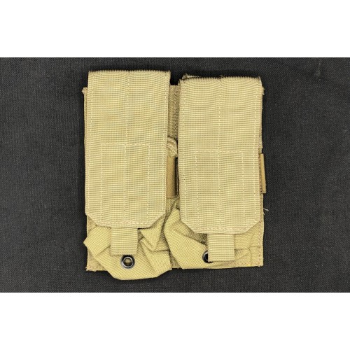 USGI Surplus Coyote MOLLE M4 Double Magazine Pouch