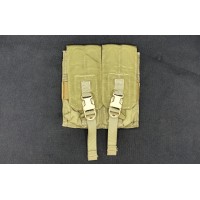 USGI Surplus Coyote MOLLE M4 Double Magazine Pouch with Buckles