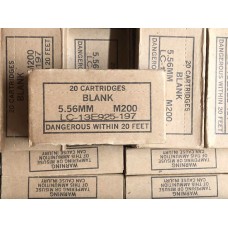 USGI Surplus 5.56 Blanks M200 - 20rd Box