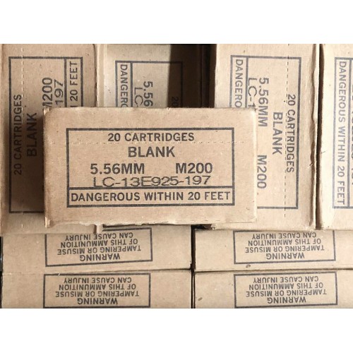 USGI Surplus 5.56 Blanks M200 - 20rd Box USGI Surplus 5.56 Blanks M200 - 20rd Box