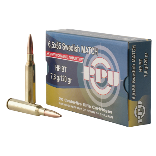 PPU 6.5x55 Swedish - 120gr HPBT - 20rds