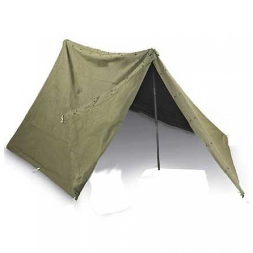 USGI Surplus Canvas Shelter Half Tent Kit